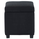 [ Uno Square Storage Ottoman in Black ] - Custom Furniture Manufacturer Brampton, Toronto, Vaughan, Mississauga, Ontario, Oakville, Hamilton