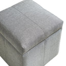 [ Uno Square Storage Ottoman in Grey ] - Custom Furniture Manufacturer Brampton, Toronto, Vaughan, Mississauga, Ontario, Oakville, Hamilton