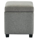 [ Uno Square Storage Ottoman in Grey ] - Custom Furniture Manufacturer Brampton, Toronto, Vaughan, Mississauga, Ontario, Oakville, Hamilton