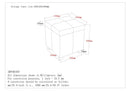[ Uno Square Storage Ottoman in Grey ] - Custom Furniture Manufacturer Brampton, Toronto, Vaughan, Mississauga, Ontario, Oakville, Hamilton
