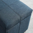 [ Uno Square Storage Ottoman in Grey - Blue ] - Custom Furniture Manufacturer Brampton, Toronto, Vaughan, Mississauga, Ontario, Oakville, Hamilton