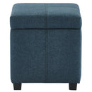 [ Uno Square Storage Ottoman in Grey - Blue ] - Custom Furniture Manufacturer Brampton, Toronto, Vaughan, Mississauga, Ontario, Oakville, Hamilton