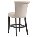 [ Velma 26'' Counter Stool, set of 2, in Beige with Coffee Legs ] - Custom Furniture Manufacturer Brampton, Toronto, Vaughan, Mississauga, Ontario, Oakville, Hamilton