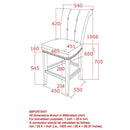 [ Velma 26'' Counter Stool, set of 2, in Beige with Vintage Oak Legs ] - Custom Furniture Manufacturer Brampton, Toronto, Vaughan, Mississauga, Ontario, Oakville, Hamilton
