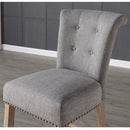 [ Velma 26'' Counter Stool, set of 2, in Grey with Vintage Oak Legs ] - Custom Furniture Manufacturer Brampton, Toronto, Vaughan, Mississauga, Ontario, Oakville, Hamilton