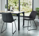 [ Vince Side Chair, set of 2, in Charcoal ] - Custom Furniture Manufacturer Brampton, Toronto, Vaughan, Mississauga, Ontario, Oakville, Hamilton