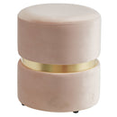 [ Viola Round Ottoman in Pink ] - Custom Furniture Manufacturer Brampton, Toronto, Vaughan, Mississauga, Ontario, Oakville, Hamilton