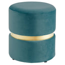 [ Viola Round Ottoman in Teal ] - Custom Furniture Manufacturer Brampton, Toronto, Vaughan, Mississauga, Ontario, Oakville, Hamilton