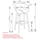 [ Volt 26'' Counter Stool in Charcoal ] - Custom Furniture Manufacturer Brampton, Toronto, Vaughan, Mississauga, Ontario, Oakville, Hamilton
