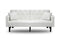 White or Burgundy Convertible Sofa Bed Split Back