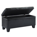 [ Wynn Rectangular Storage Ottoman in Black ] - Custom Furniture Manufacturer Brampton, Toronto, Vaughan, Mississauga, Ontario, Oakville, Hamilton