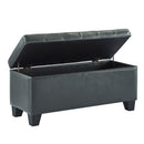 [ Wynn Rectangular Storage Ottoman in Grey ] - Custom Furniture Manufacturer Brampton, Toronto, Vaughan, Mississauga, Ontario, Oakville, Hamilton
