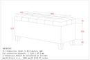 [ Wynn Rectangular Storage Ottoman in Grey ] - Custom Furniture Manufacturer Brampton, Toronto, Vaughan, Mississauga, Ontario, Oakville, Hamilton