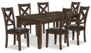 [ X - Back Dinette 7pc Set ] - Custom Furniture Manufacturer Brampton, Toronto, Vaughan, Mississauga, Ontario, Oakville, Hamilton