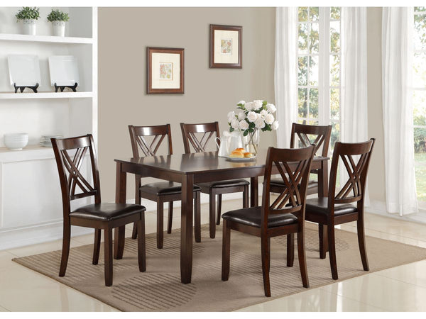 5504 Vegas Dinette Set Table + 6 Chairs