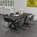 [ Zac Rectangular Dining Table in Distressed Grey ] - Custom Furniture Manufacturer Brampton, Toronto, Vaughan, Mississauga, Ontario, Oakville, Hamilton