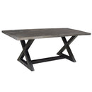[ Zac Rectangular Dining Table in Distressed Grey ] - Custom Furniture Manufacturer Brampton, Toronto, Vaughan, Mississauga, Ontario, Oakville, Hamilton