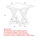 [ Zedd Accent Table in Distressed Grey ] - Custom Furniture Manufacturer Brampton, Toronto, Vaughan, Mississauga, Ontario, Oakville, Hamilton