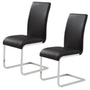 [ Zeena Side Chair, set of 2, in Black ] - Custom Furniture Manufacturer Brampton, Toronto, Vaughan, Mississauga, Ontario, Oakville, Hamilton